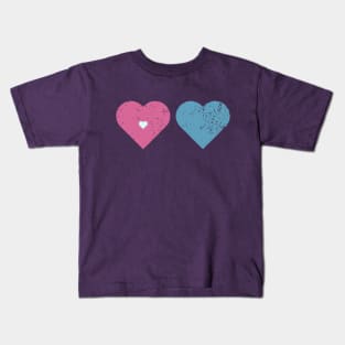 Little Family Double Heart n Baby T Shirt for Anniversary Kids T-Shirt